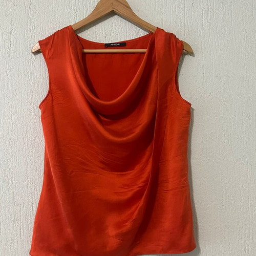 Silk top Apriori like new, size 42, orange