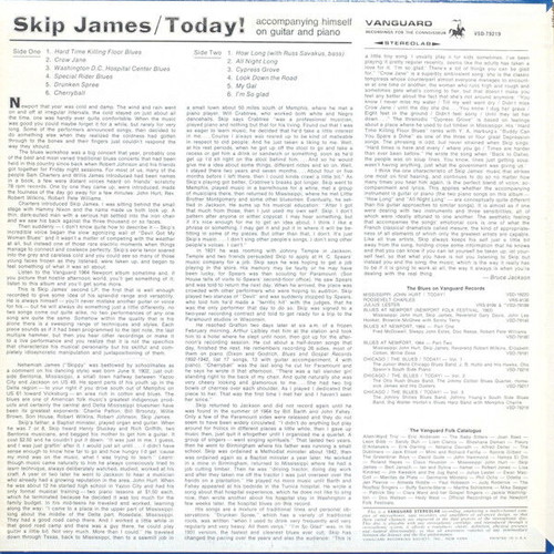 Skip James Today! LP used, blues