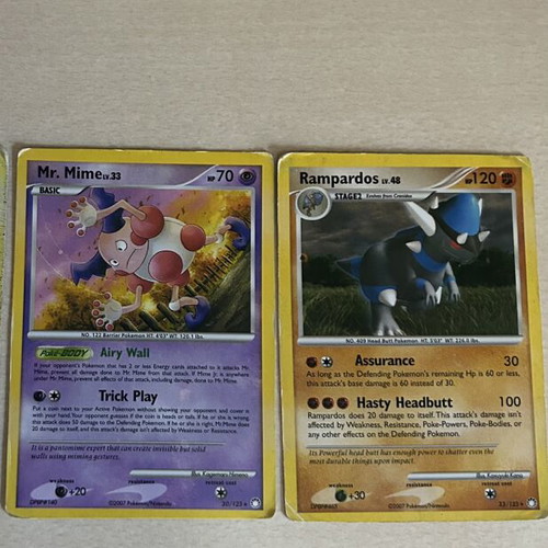 Pokemon cards used, set of 2
