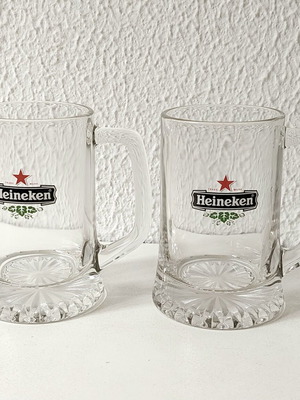 Σετ 2 συλλεκτικά ποτήρια μπύρας Heineken vintage 0,25L σαν καινούργιο