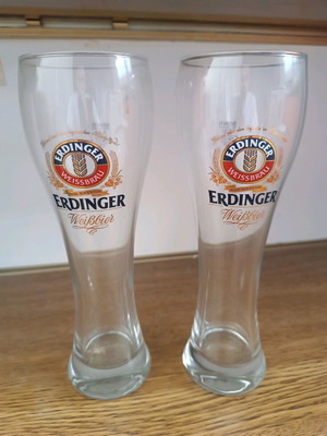 Ποτήρια μπύρας Erdinger 0,3l καινούργια, πακέτο 2 τεμαχίων