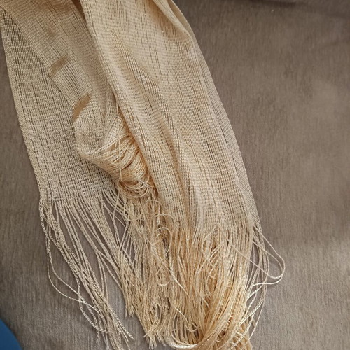 Pashmina scarf like new, gold color