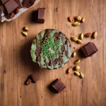 Κερί τούρτα Dubai Chocolate καινούργιο, φυτικό με άρωμα γλυκό