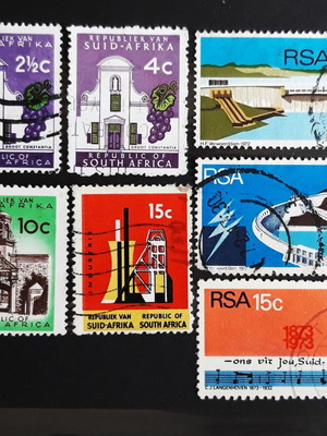 South Africa συλλογή γραμματοσήμων 1961-1973 σαν καινούργια (7 τεμάχια)