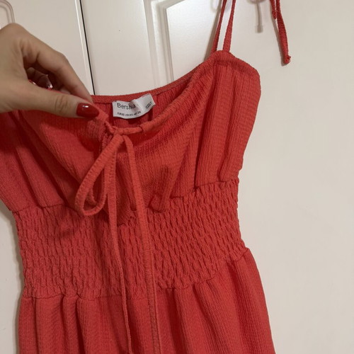 Bershka mini shorts playsuit coral watermelon like new