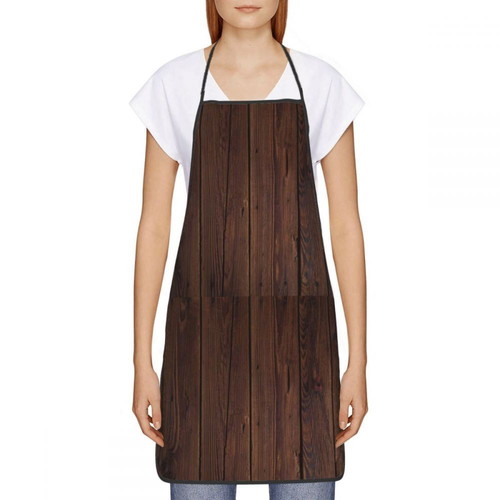 Cooking apron new waterproof with wood design 104x62cm