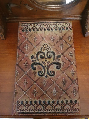 Bookcase used with embossed designs and elegant carvings