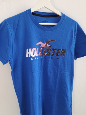 Hollister ανδρικό t shirt μεταχειρισμένο, μπλε, μέγεθος S