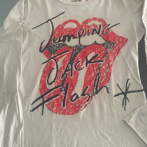 House of the Gods women's Rolling Stones top size M like new, gray