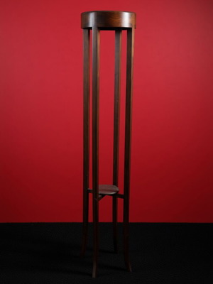 Classic tall wooden plant stand vintage, used