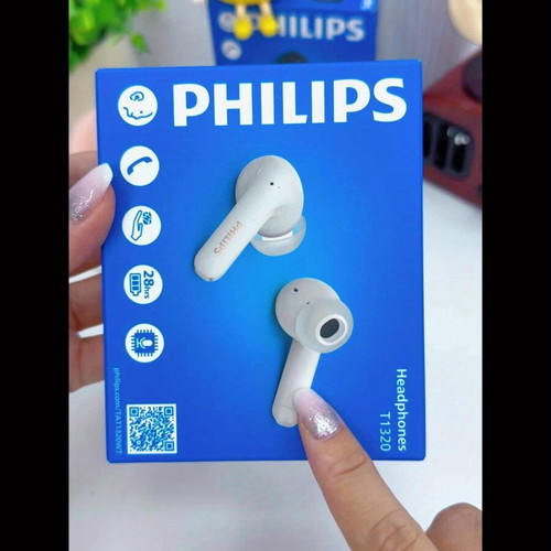 Philips TAT1320 Wireless Earbuds New, White & Black
