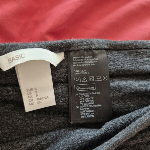 Set of two elastic mini skirts H&M like new, black and gray