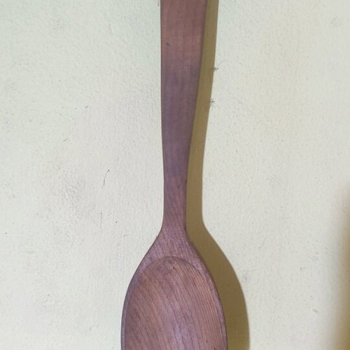 Wooden spoon for salad and cooking decorative