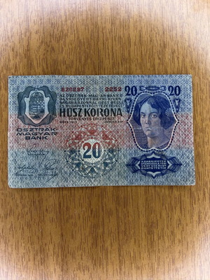 Austro-Hungarian 20 Kronen banknote 1913
