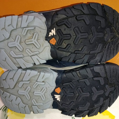 Quechua Waterproof Cross Contragrip Shoes used, size 31, colorful
