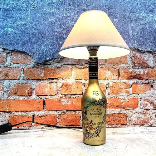 Φωτιστικό γραφείου κατασκευή από μπουκάλι Bailey's chocolat luxe καινούργιο