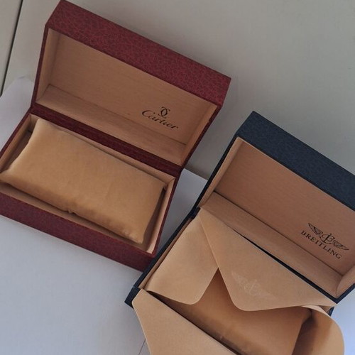 Watch boxes used, set of two with wooden interior