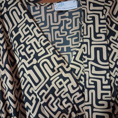 Maki Philosophy summer dress with geometric design, like new