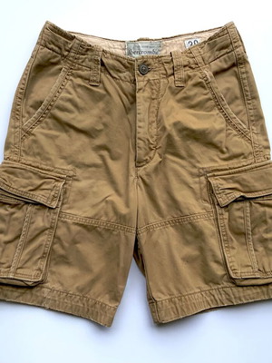 ABERCROMBIE & FITCH Ανδρική Cargo Bερμούδα- Men’s Cargo Distressed Drawstring Bermuda Shorts-Size 30