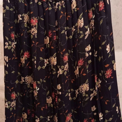 Summer pleated skirt used, floral, size S