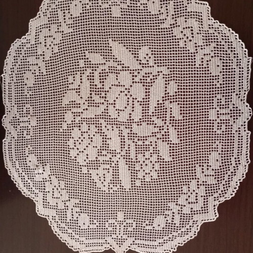 Set of two handmade table linens, wrinkle-free, champagne color
