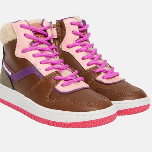 Vingino leather sneakers new, sporty, brown, size 36