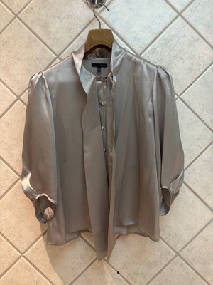 Silk shirt IPEKYOL gray color like new, size 42