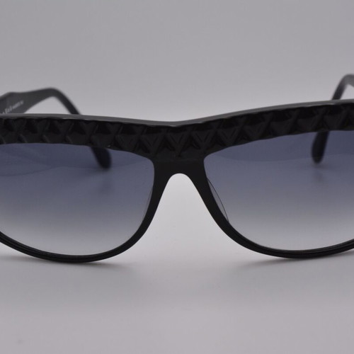 Genny Vintage 80s Sunglasses New Handmade In Italy Black
