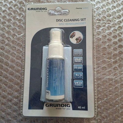 Grundig Disc Cleaning Set new for CD, DVD, Blu-ray, HD DVD and VCD
