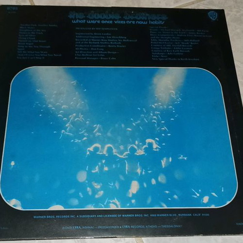 The Doobie Brothers vinyl used, What We Were Once Vices Are Now Habits