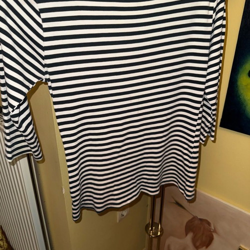 Zara striped top made from organic cotton like new, size S