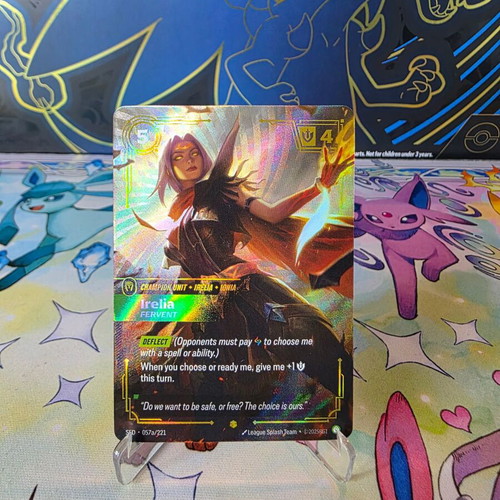 Irelia Fervent V.2 Showcase Spiritforged Riftbound card new