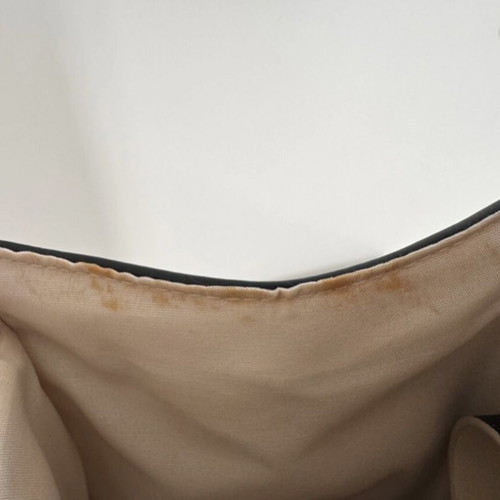 Bershka handbag used, beige with scarf on handle