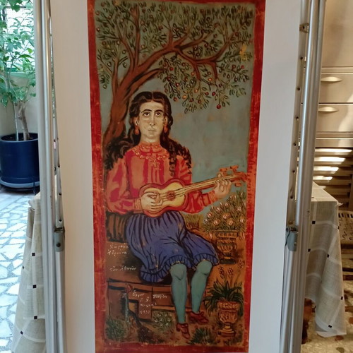 Poster copy of The Beautiful Andriana of Athens 1930 by Theofilos