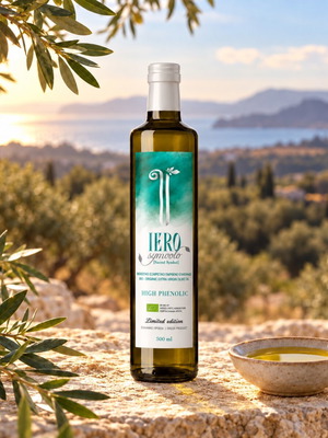 IERO SYMVOLO Limited Edition βιολογικό εξαιρετικό παρθένο ελαιόλαδο, 500 ml