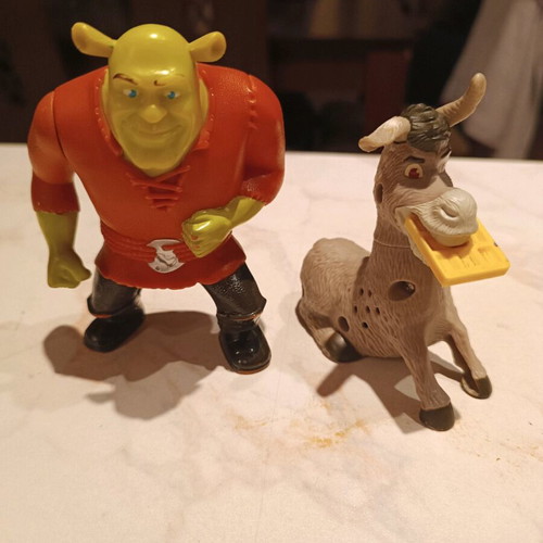 Shrek and Donkey figures used, good condition