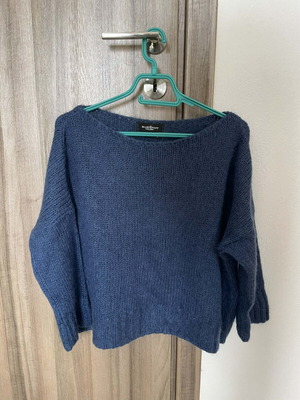 Oversized Blue Knitted Sweater Blue Staff Gallery like new, size M