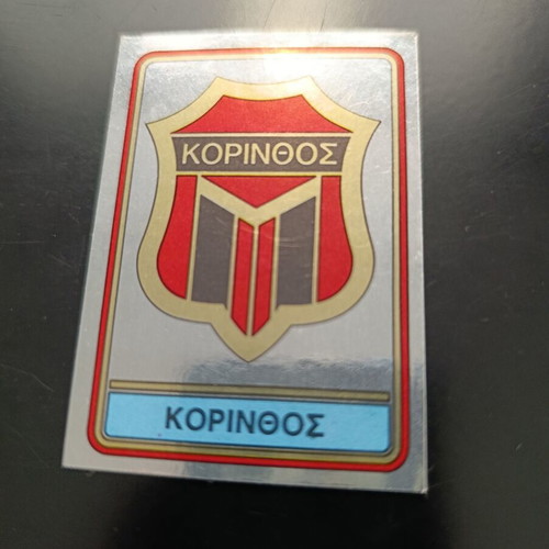 Panini Football 82 Sticker #157 Korinthos badge