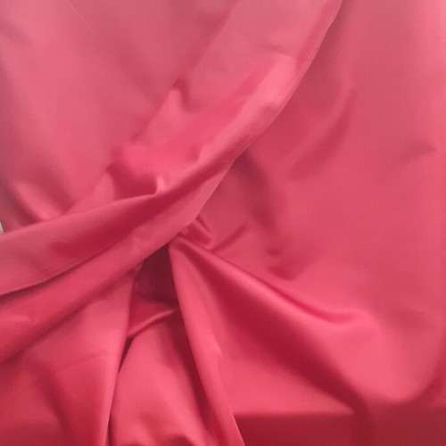 Satin curtain ruby red 4 meters, height 2.80m new