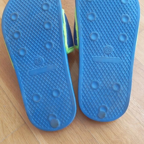 Children's slippers size 28 like new, blue
