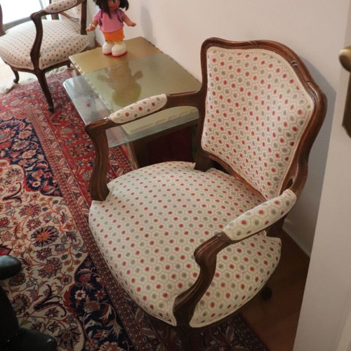 Pair of Louis XV armchairs like new