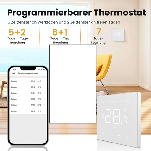 Miucda Smart WiFi Electric Thermostat like new, digital room control