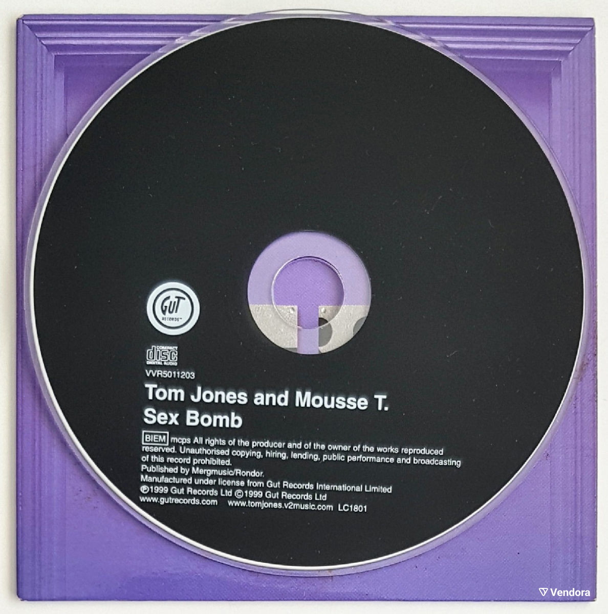 SEX BOMB - TOM JONES & MOUSSE T. CD SINGLE - € 13,00 - Vendora