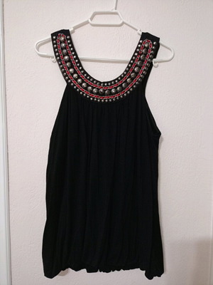 Evening blouse XL like new with metallic details
