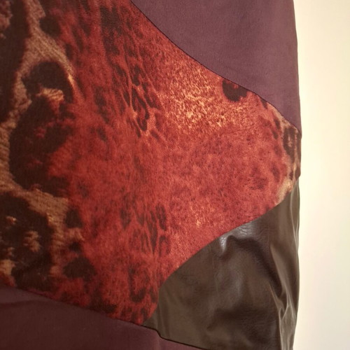 Vintage leather skirt like new, multicolor, size L