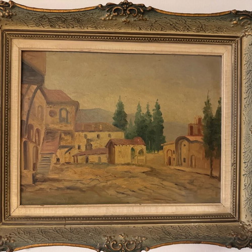 Dimitrelis painting like new, 29x39 cm with 54x44 cm frame