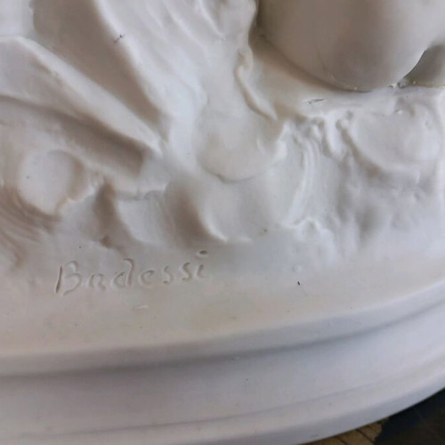 Large bisque signed Badessi used