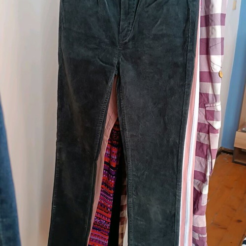 Massimo Dutti jeans used, size XS, black and green