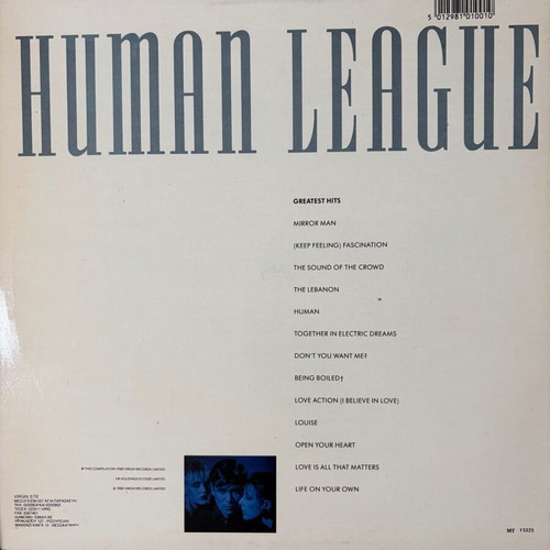 Human League Greatest Hits vinyl like new, pop