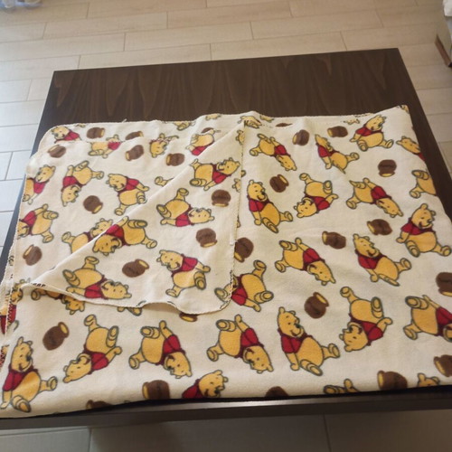 Winnie fleece blanket used, 2x1.60 m